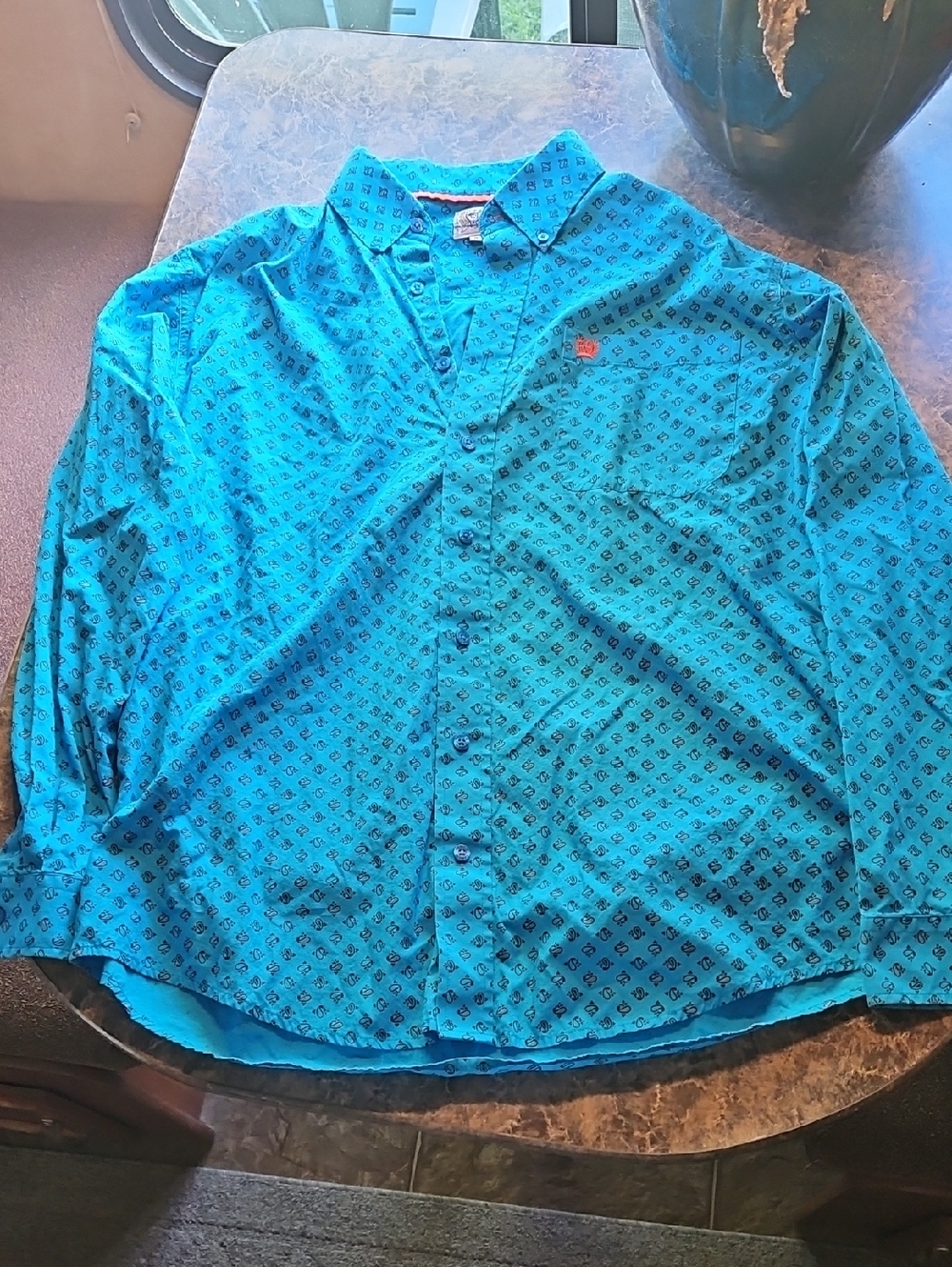 Mens Cinch Long Sleeve Button Up Western Style Shirt